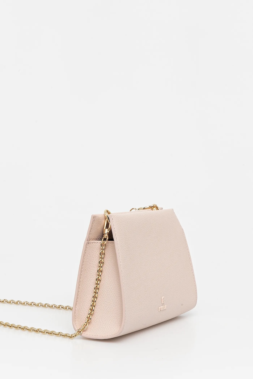 Кожаная сумочка Furla цвет розовый WE00774.ARE000.0496S1007 Кожаная сумочка Furla цвет розовый WE00774.ARE000.0496S1007