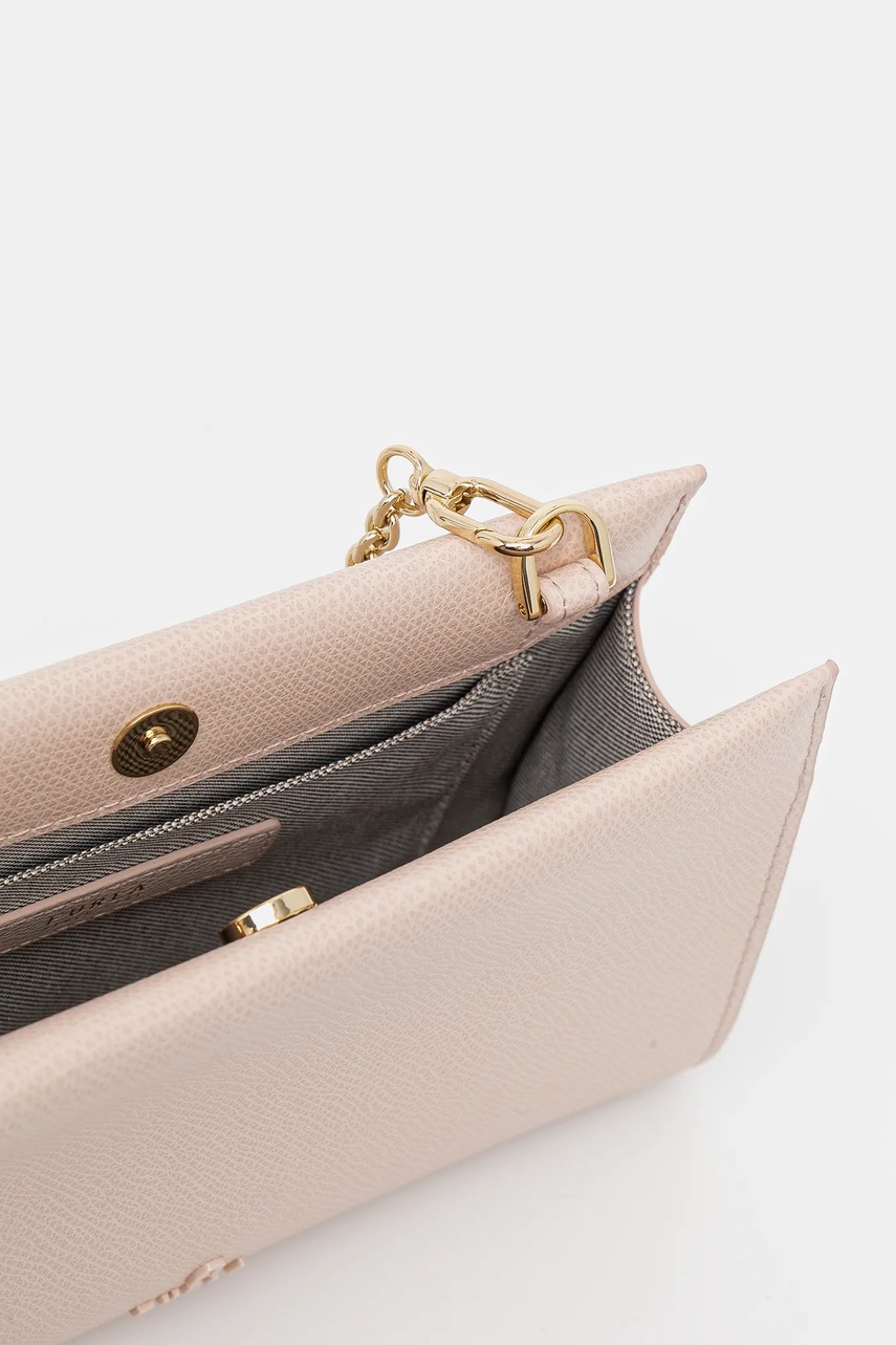 Δερμάτινη τσάντα Furla χρώμα: ροζ, WE00774.ARE000.0496S1007 φωτογραφία