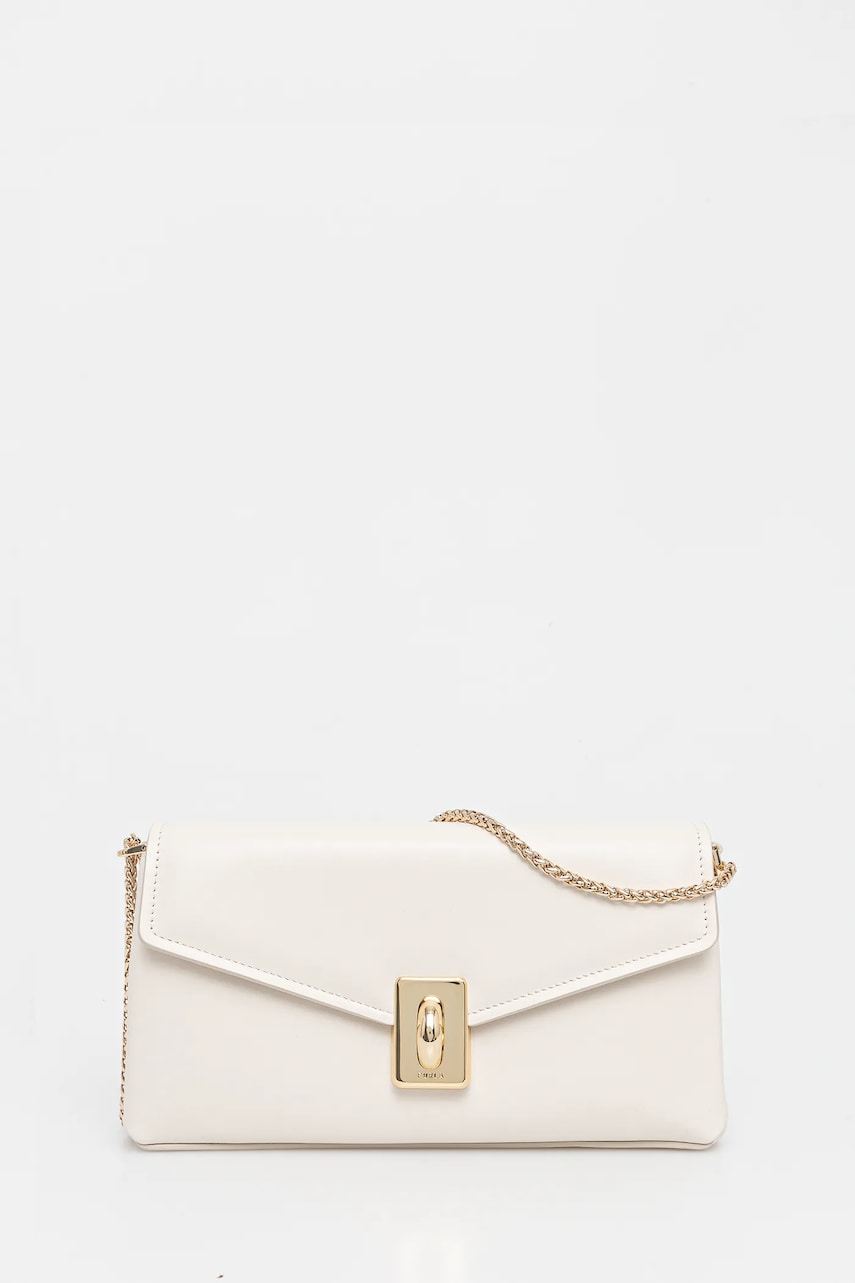 Furla poșetă de piele culoarea bej, WB01517.BX3227.PNN001007