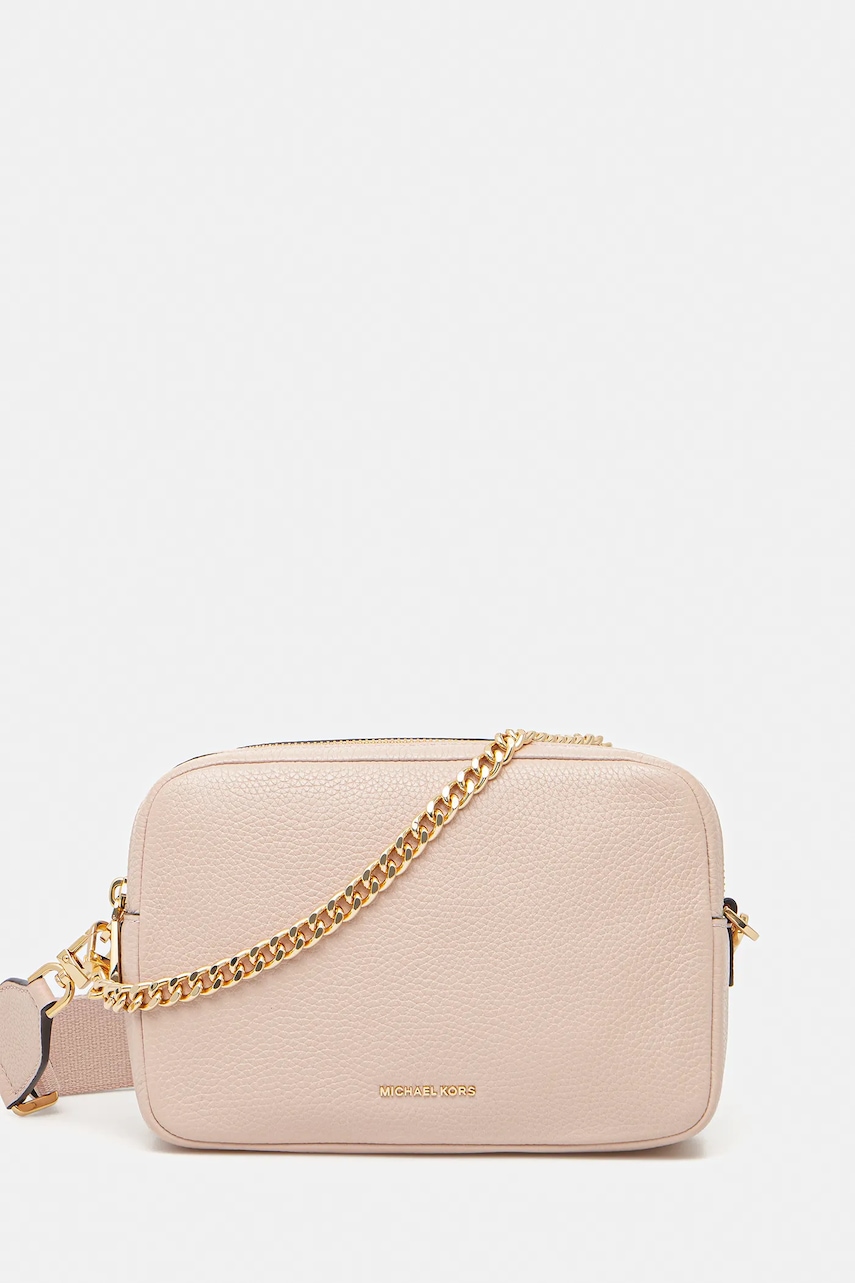 MICHAEL Michael Kors geantă de piele culoarea negru, 32S5GYTC5L