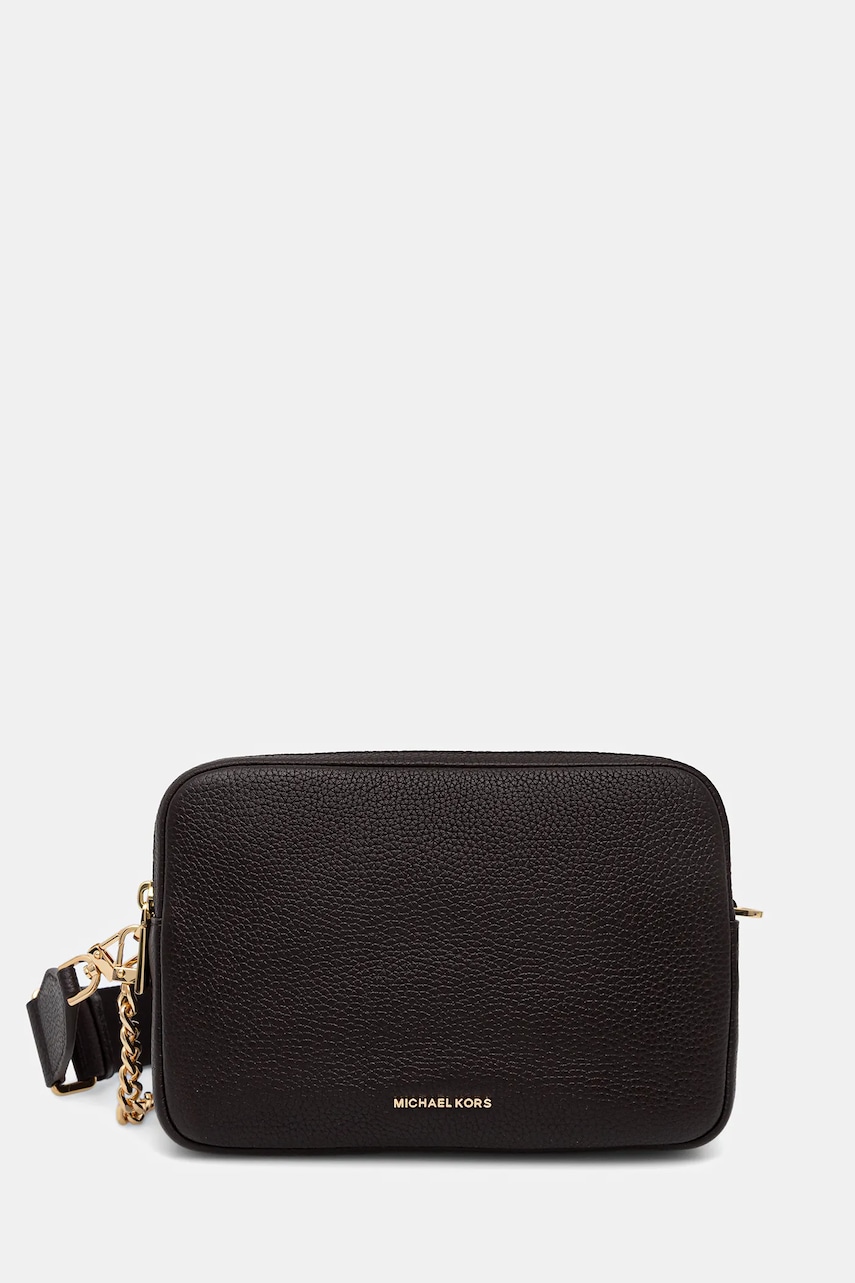 MICHAEL Michael Kors geantă de piele culoarea negru, 32S5GYTC5L