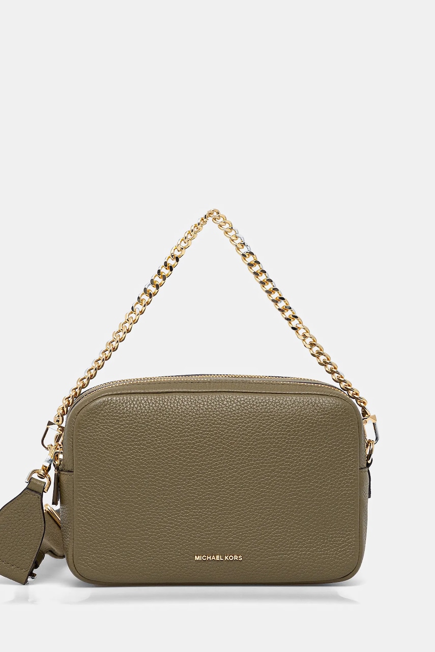 MICHAEL Michael Kors poseta de piele culoarea verde, 32S5GYTC5L
