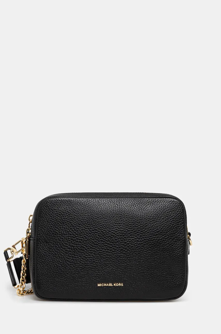 MICHAEL Michael Kors poseta de piele culoarea negru, 32S5GYTC5L