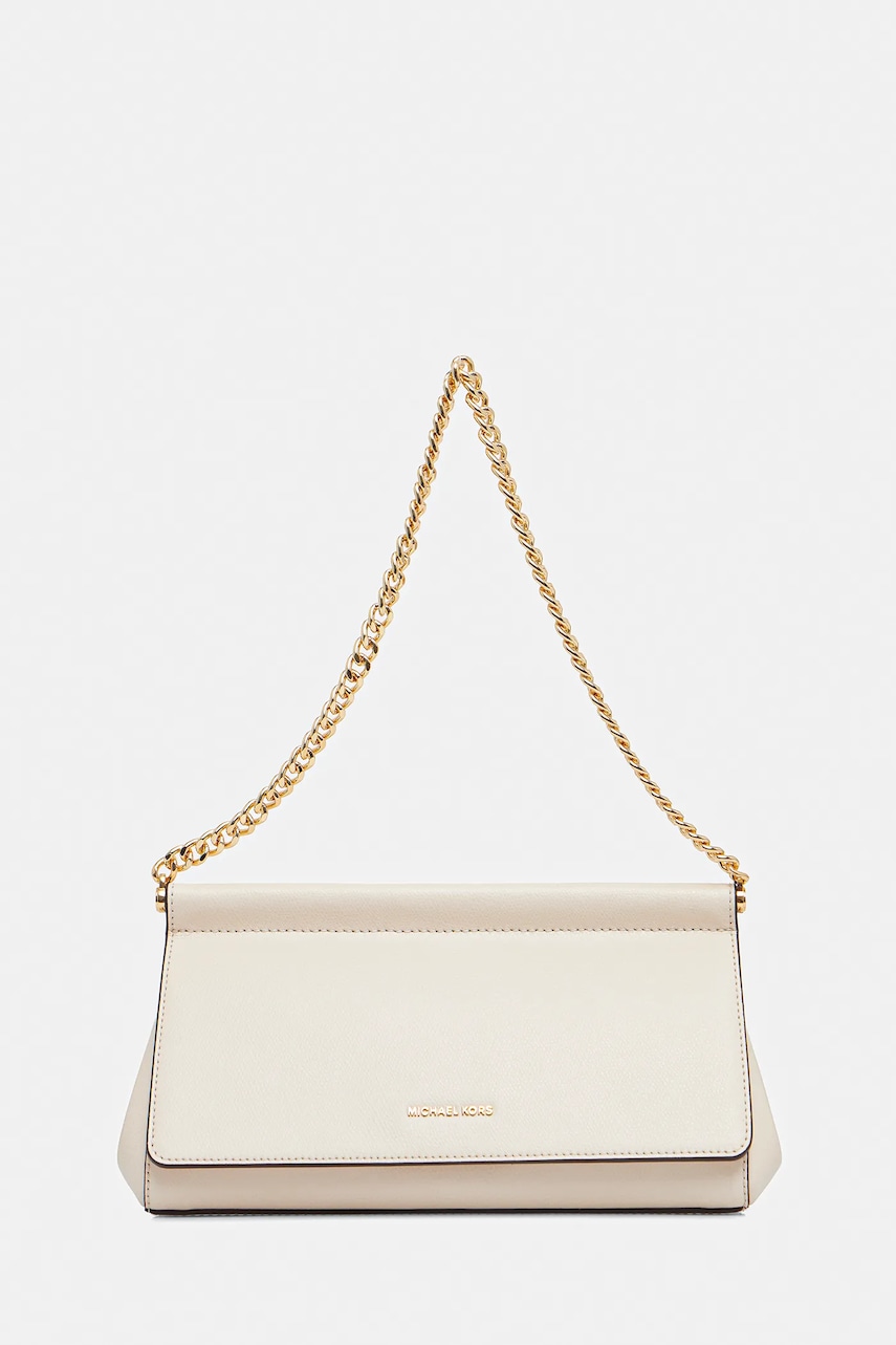 MICHAEL Michael Kors poșetă de piele culoarea bej, 30S5G9YC6L