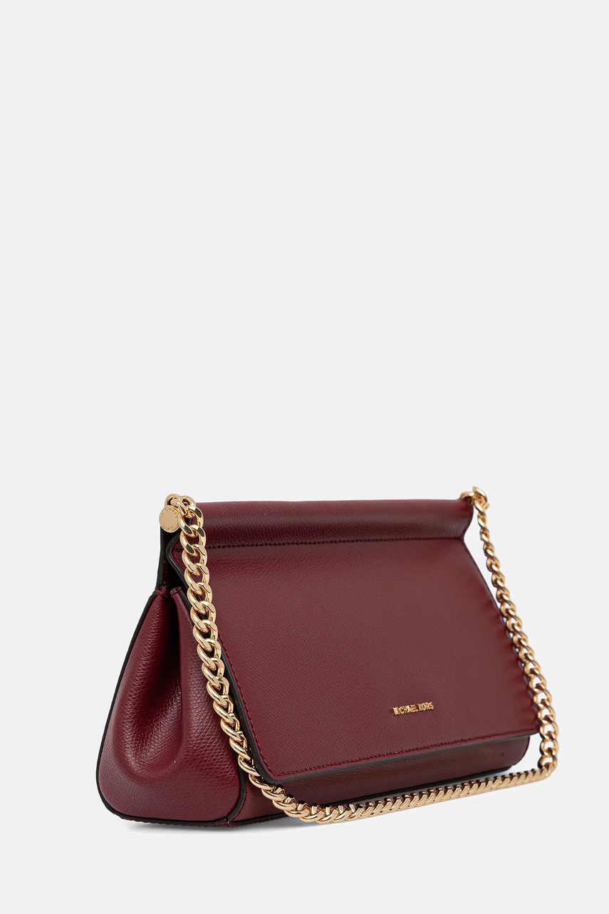 Кожаная сумочка MICHAEL Michael Kors цвет бордовый 30S5G9YC6L