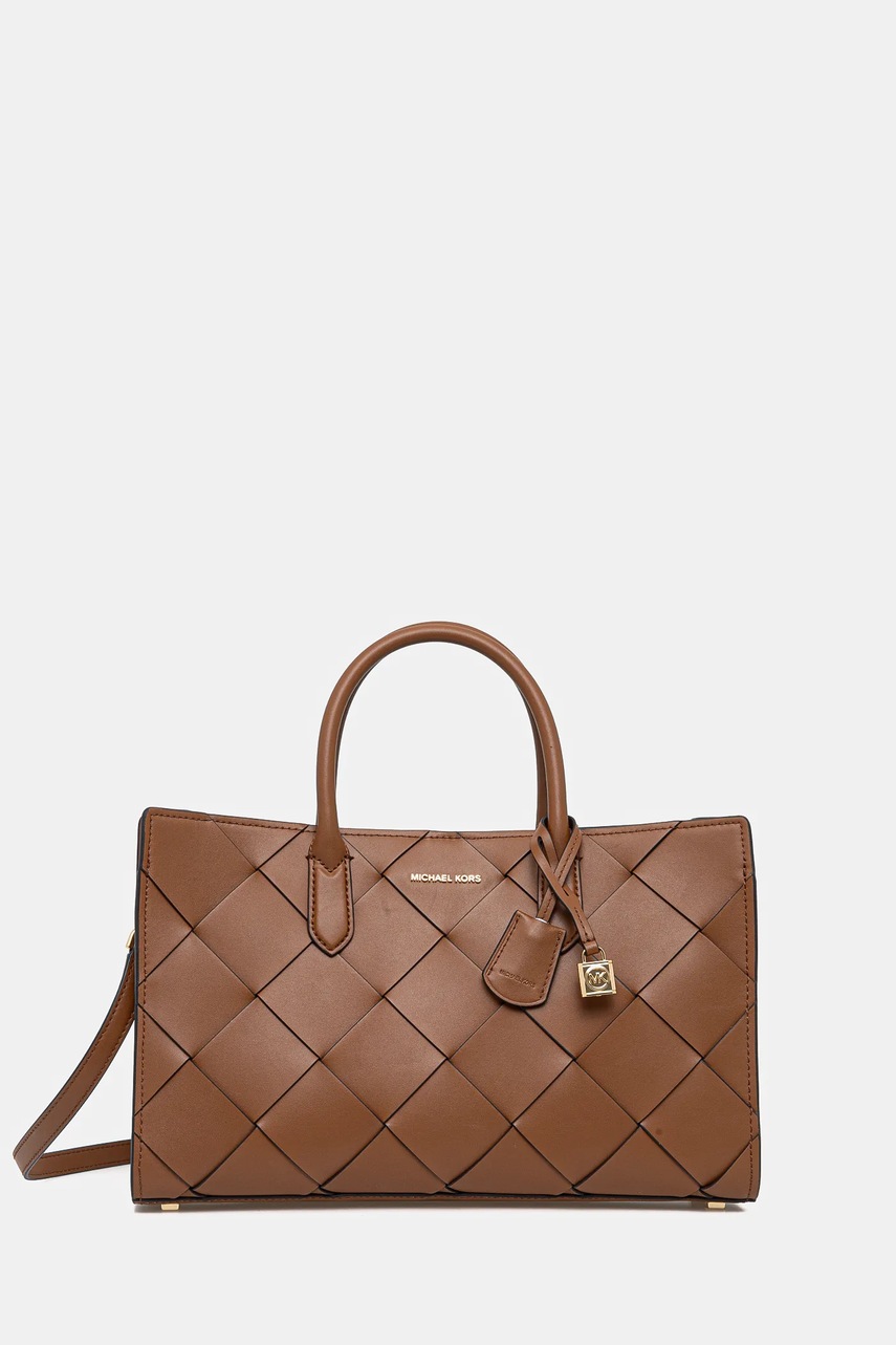 MICHAEL Michael Kors poseta de piele culoarea maro, 30S5GETS2L