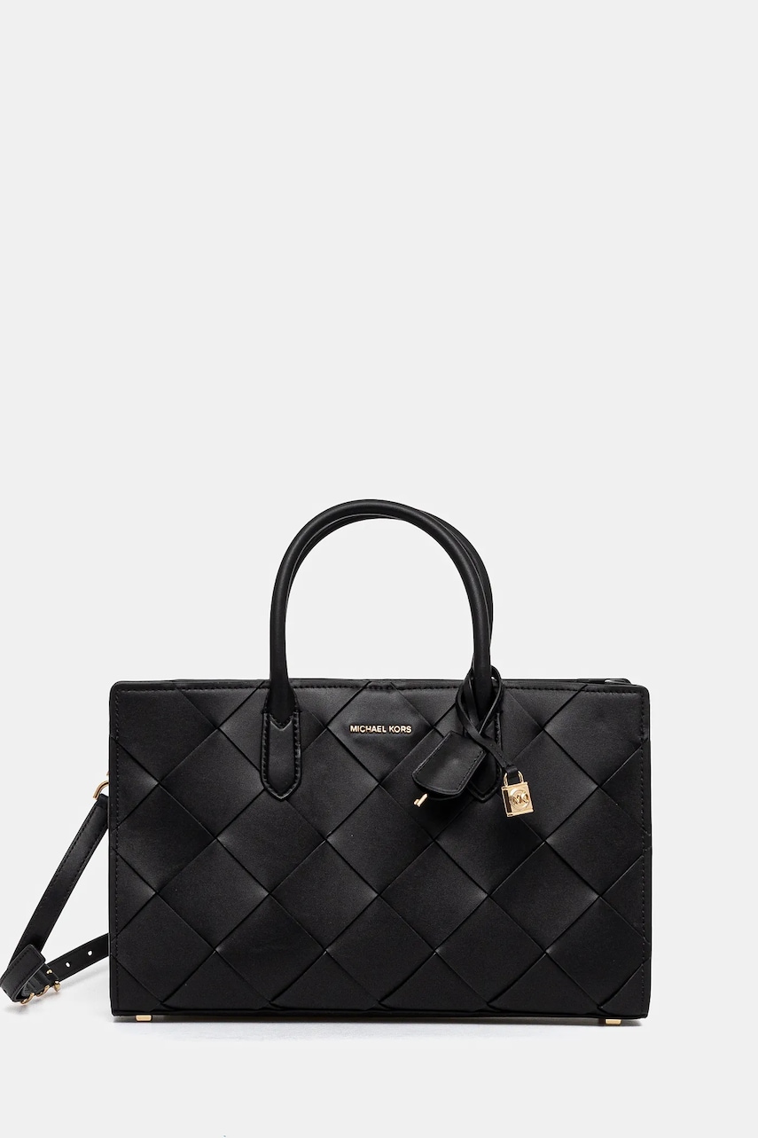 MICHAEL Michael Kors poseta de piele culoarea negru, 30S5GETS2L MICHAEL Michael Kors poseta de piele culoarea negru, 30S5GETS2L