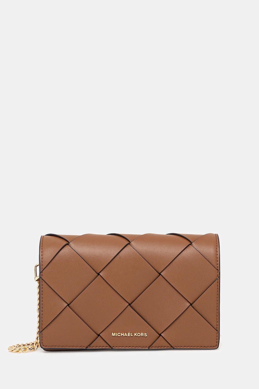 MICHAEL Michael Kors poseta de piele culoarea maro, 32S5GJ6C8L