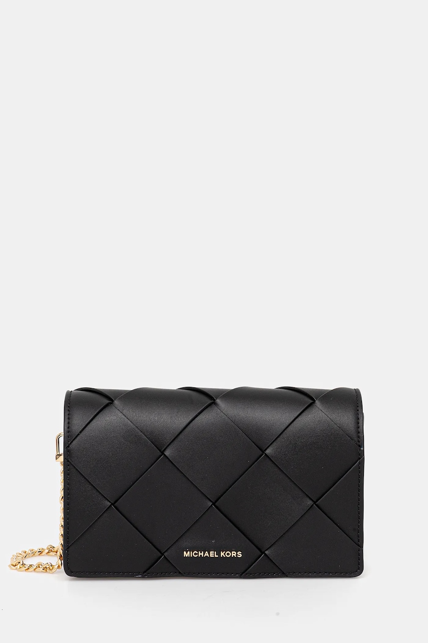 MICHAEL Michael Kors poseta de piele culoarea negru, 32S5GJ6C8L
