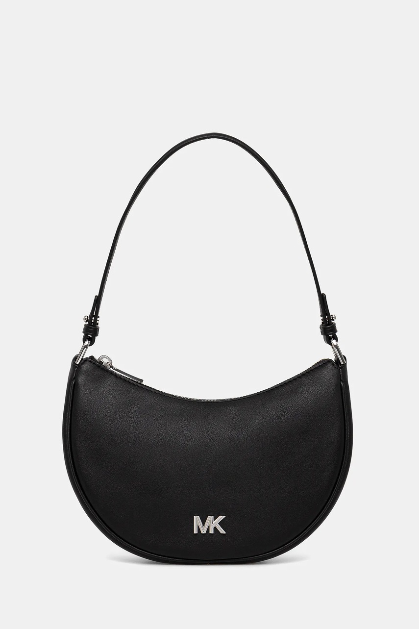 Levně Kožená kabelka MICHAEL Michael Kors černá barva, 32S5S8QU1L