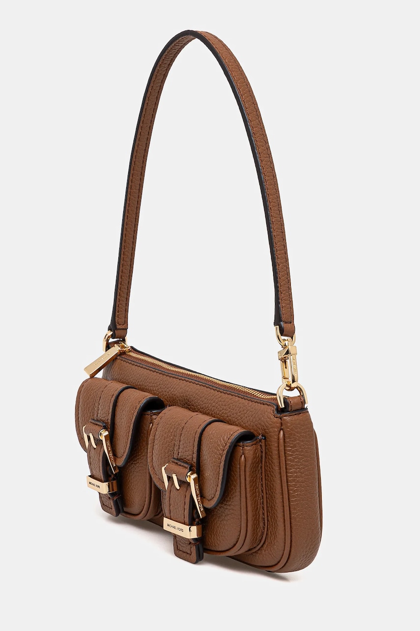 Кожаная сумочка MICHAEL Michael Kors цвет коричневый 32S5GZCU1L Кожаная сумочка MICHAEL Michael Kors цвет коричневый 32S5GZCU1L
