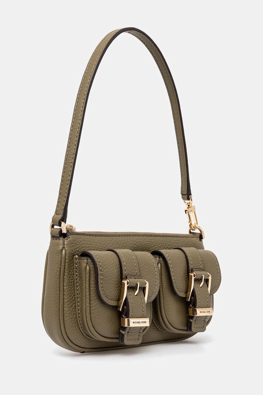 Кожаная сумочка MICHAEL Michael Kors цвет зелёный 32S5GZCU1L Кожаная сумочка MICHAEL Michael Kors цвет зелёный 32S5GZCU1L