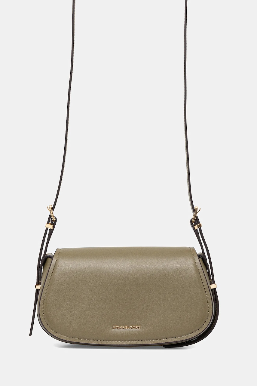 MICHAEL Michael Kors geantă de piele culoarea verde, 32S5GL0C1L