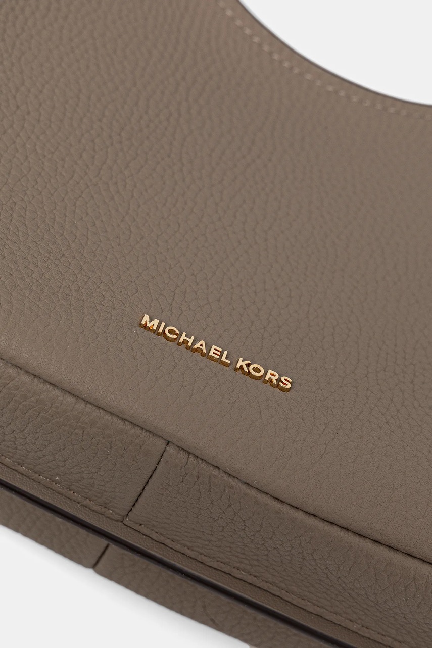 Δερμάτινη τσάντα MICHAEL Michael Kors χρώμα: καφέ, 30F4GY5H1L φωτογραφία