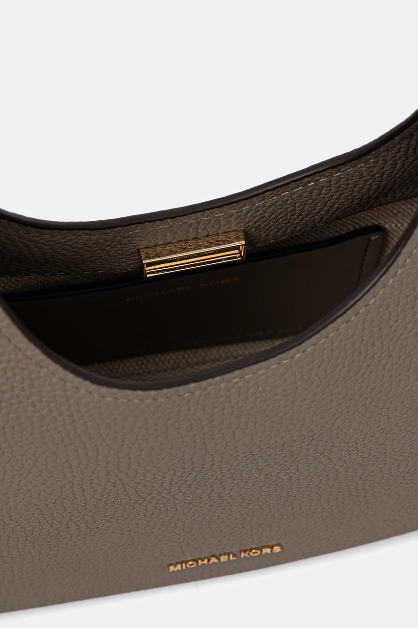 Δερμάτινη τσάντα MICHAEL Michael Kors χρώμα: καφέ, 30F4GY5H1L φωτογραφία