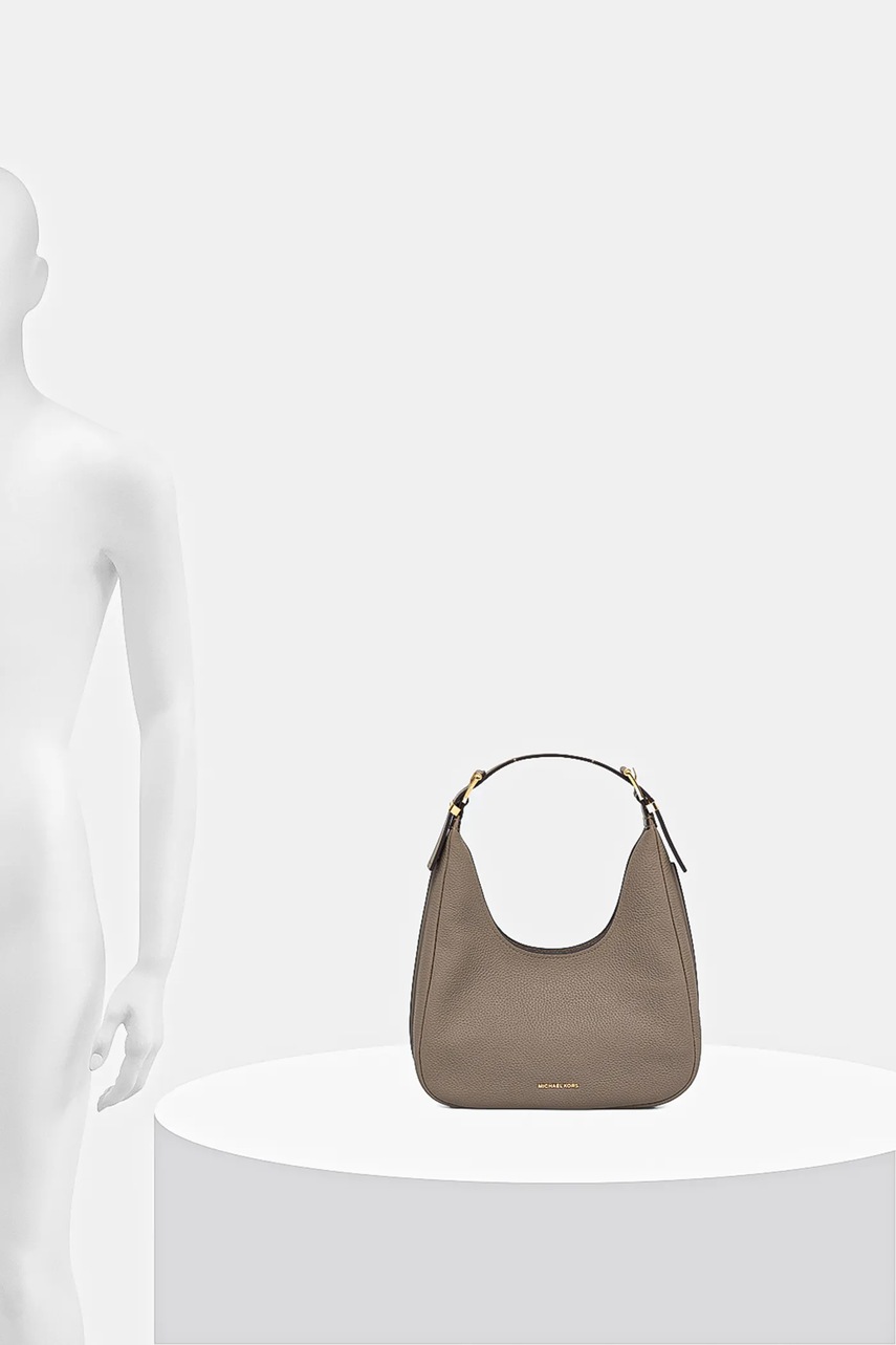 Δερμάτινη τσάντα MICHAEL Michael Kors χρώμα: καφέ, 30F4GY5H1L φωτογραφία