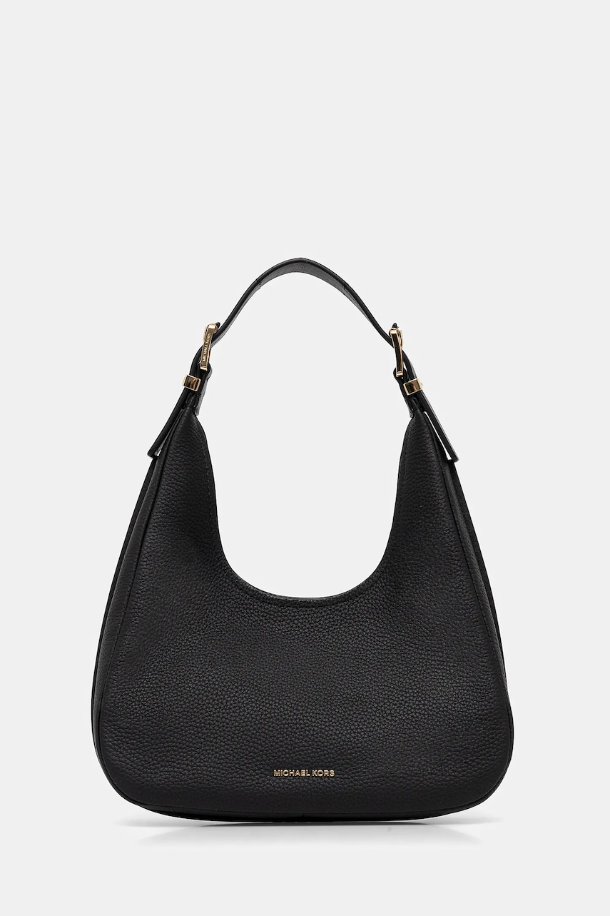 MICHAEL Michael Kors poșetă de piele culoarea negru, 30F4GY5H1L MICHAEL Michael Kors poșetă de piele culoarea negru, 30F4GY5H1L