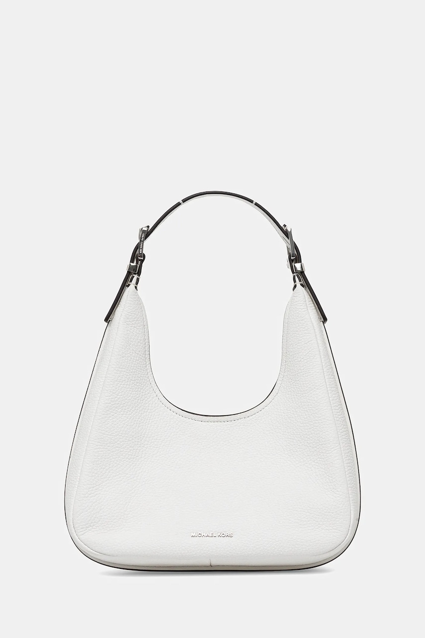 MICHAEL Michael Kors poșetă de piele culoarea alb, 30F4SY5H1L