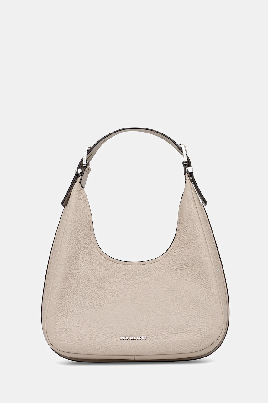 MICHAEL Michael Kors poșetă de piele culoarea bej, 30F4SY5H1L MICHAEL Michael Kors poșetă de piele culoarea bej, 30F4SY5H1L