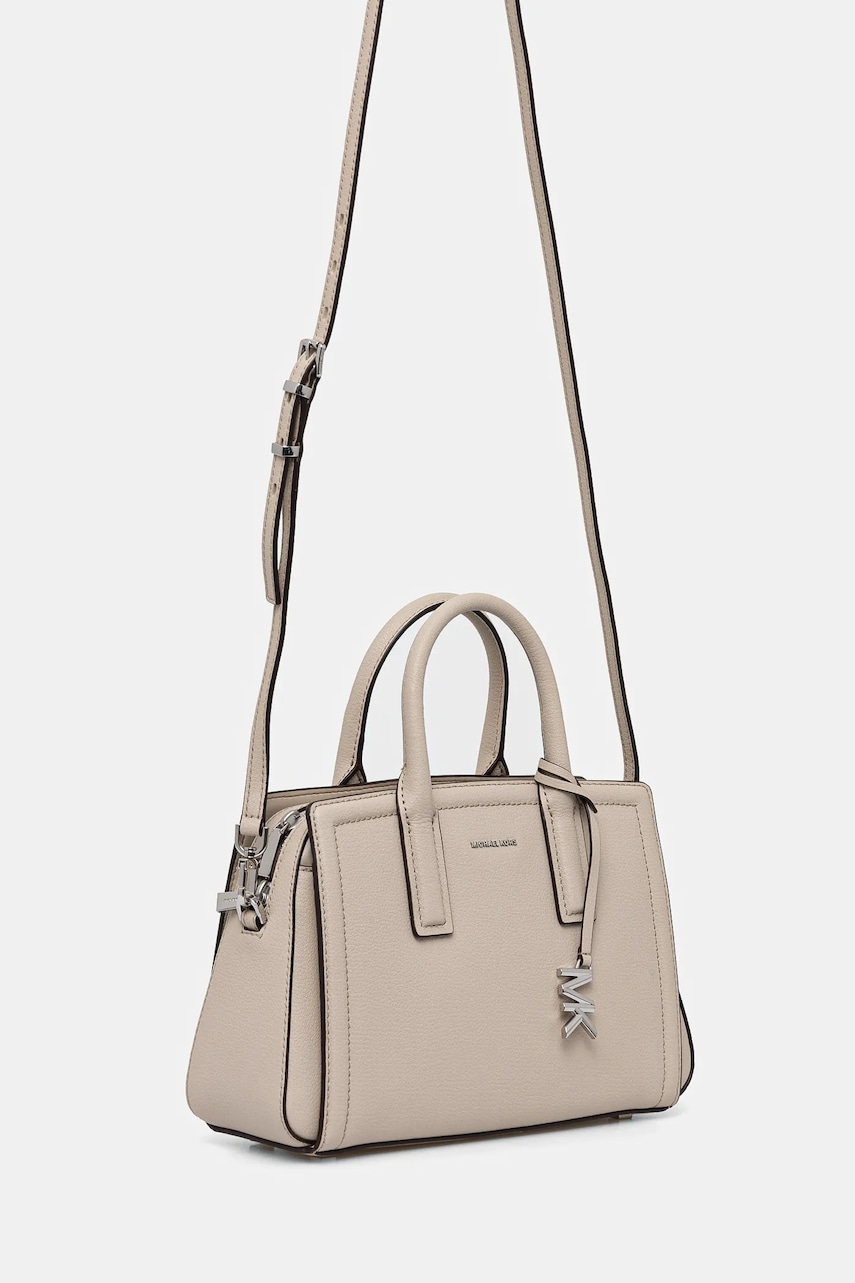 Кожаная сумочка MICHAEL Michael Kors цвет бежевый 30S5S9IS1L Кожаная сумочка MICHAEL Michael Kors цвет бежевый 30S5S9IS1L