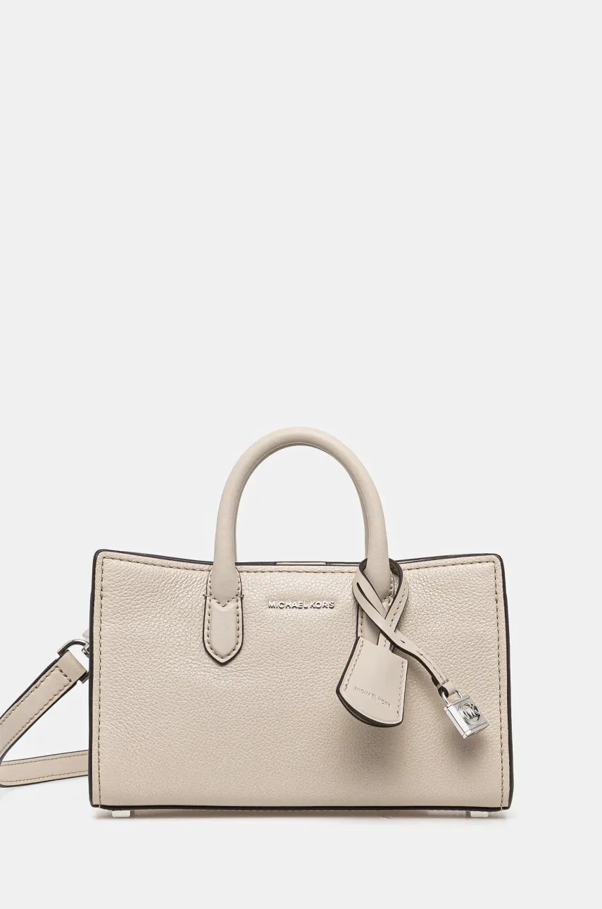 MICHAEL Michael Kors poseta de piele culoarea bej, 32F4SETC0L