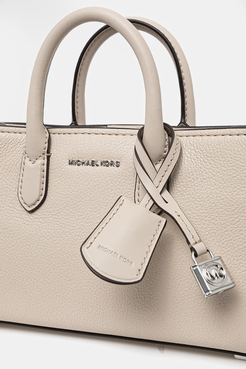 Кожаная сумочка MICHAEL Michael Kors цвет бежевый 32F4SETC0L Кожаная сумочка MICHAEL Michael Kors цвет бежевый 32F4SETC0L