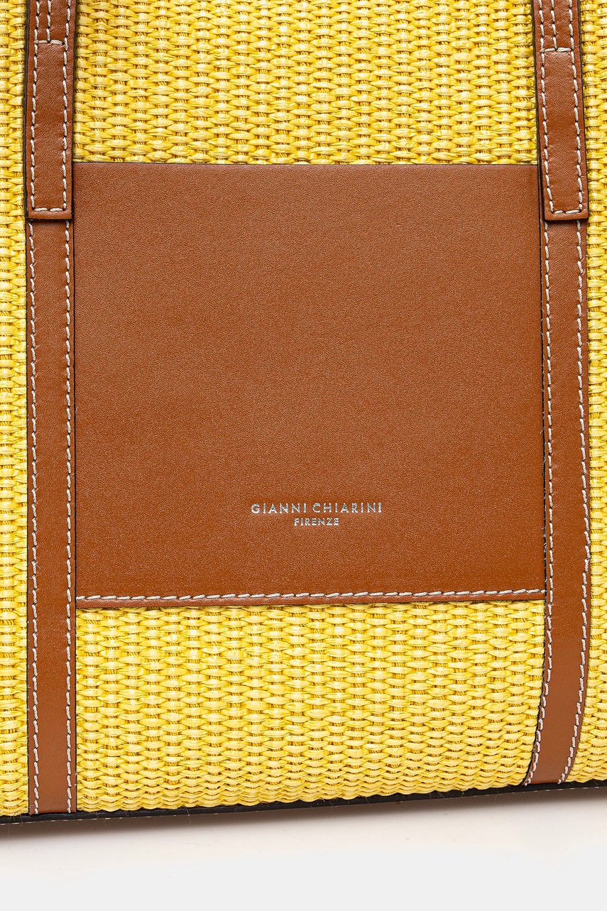 Τσάντα Gianni Chiarini SUPERLIGHT χρώμα: κίτρινο, BS.10356.CST.DNM φωτογραφία