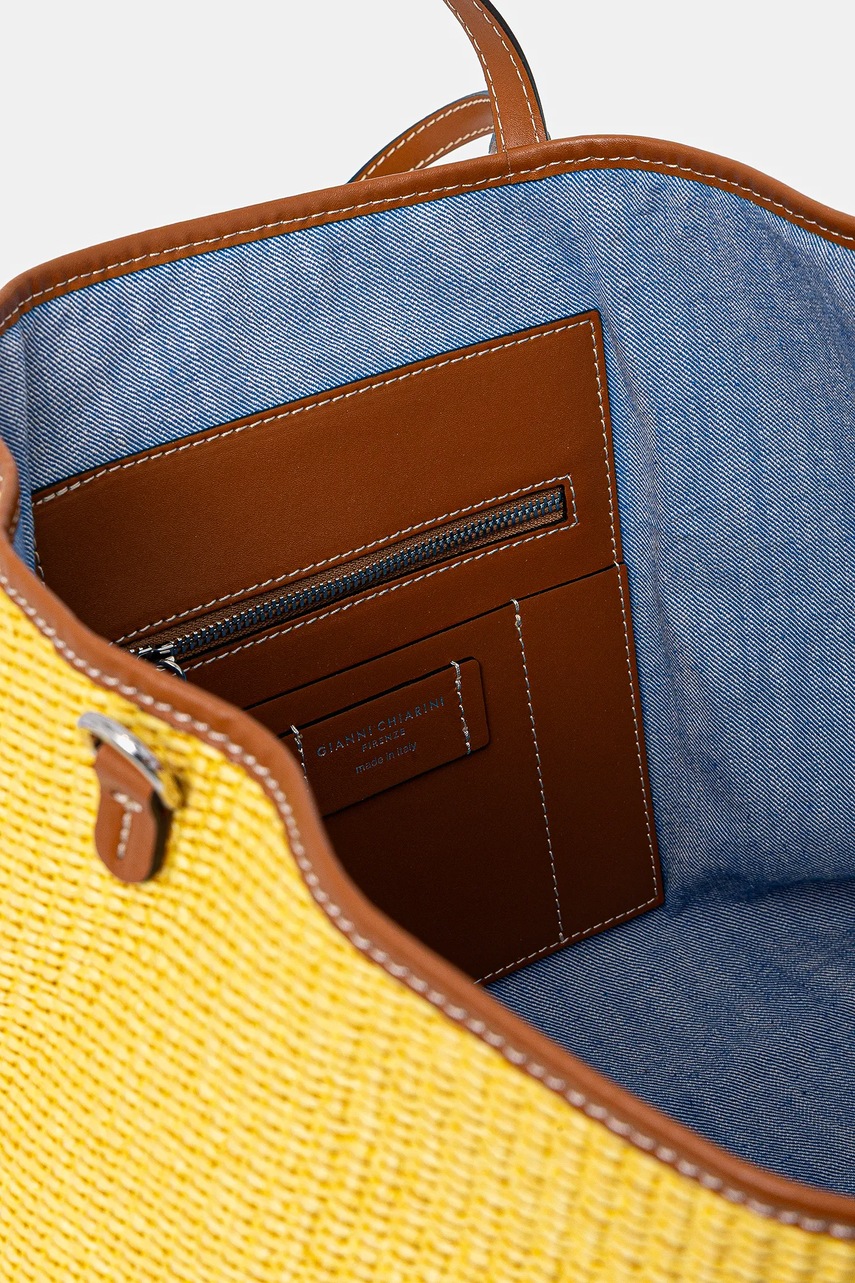 Τσάντα Gianni Chiarini SUPERLIGHT χρώμα: κίτρινο, BS.10356.CST.DNM φωτογραφία