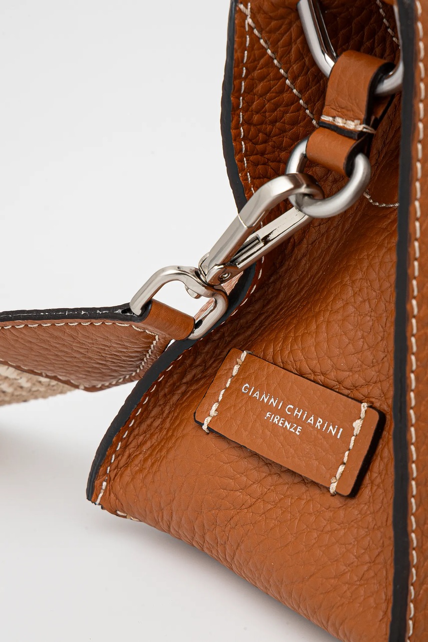 Δερμάτινη τσάντα Gianni Chiarini AURORA χρώμα: καφέ, BS.10565.RNGDBL.NAETN φωτογραφία