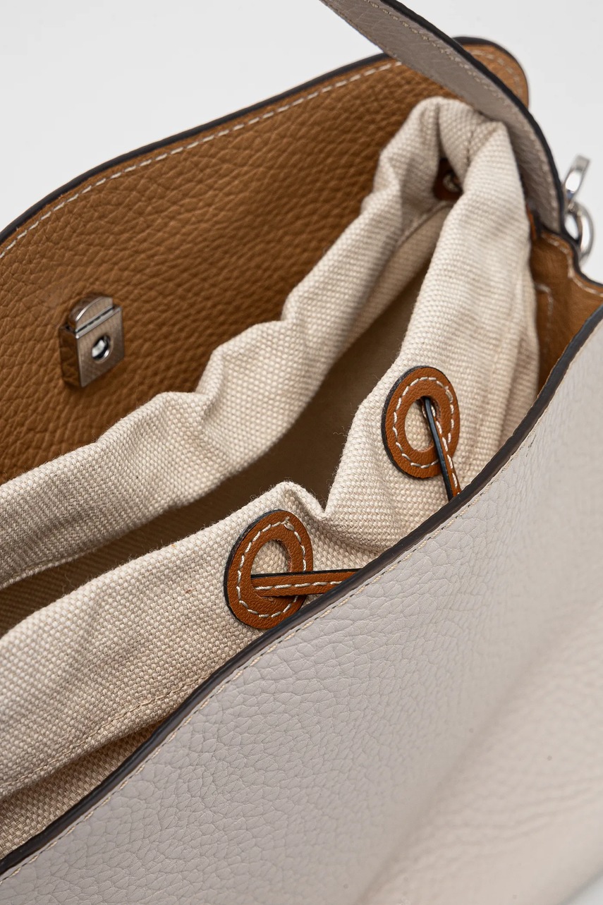 Τσάντα Gianni Chiarini ASIA χρώμα: μπεζ, BS.11236.RNGDBL.NAETN φωτογραφία