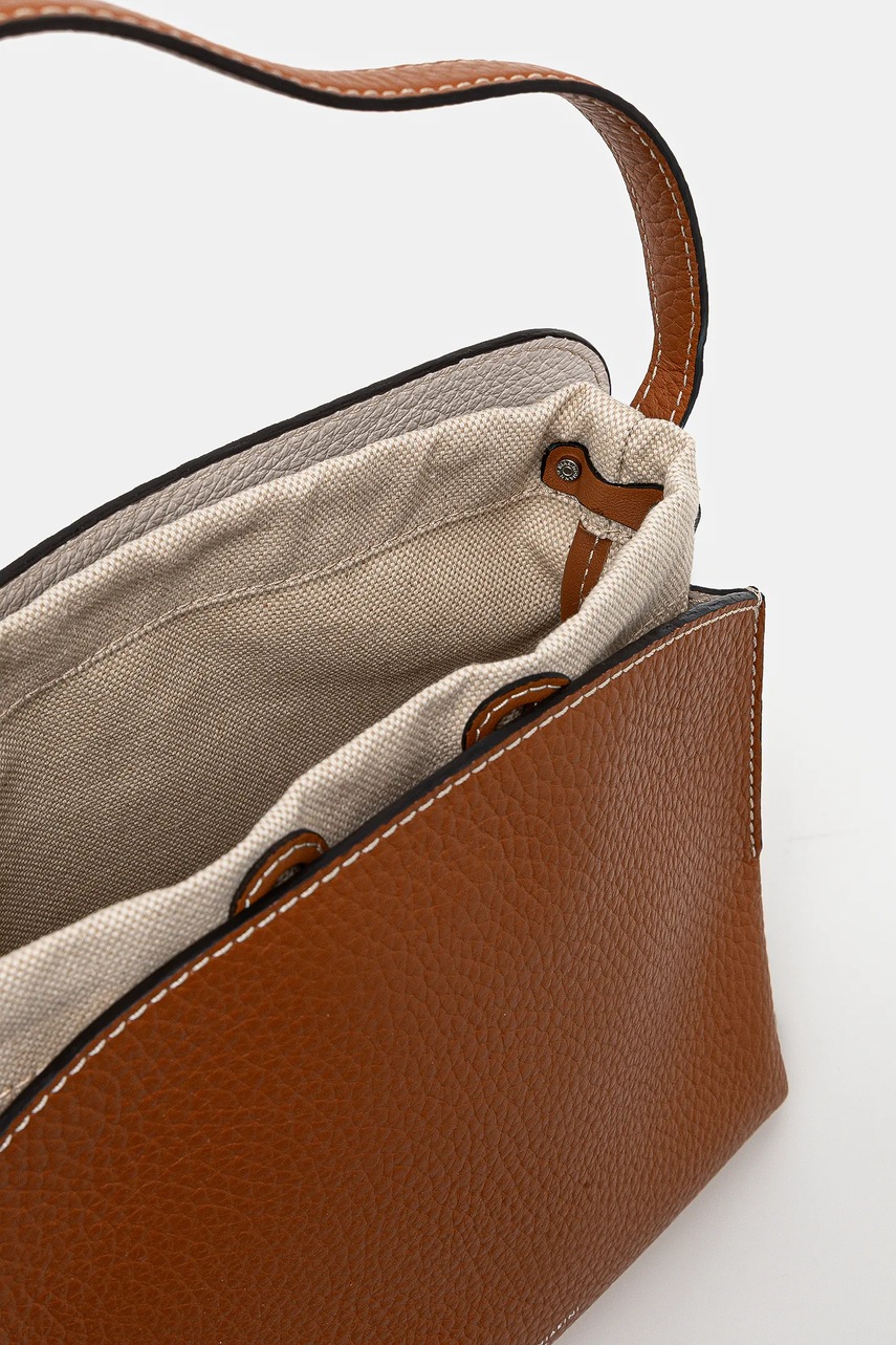 Τσάντα Gianni Chiarini ASIA χρώμα: καφέ, BS.11236.RNGDBL.NAETN φωτογραφία