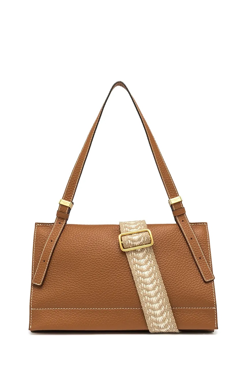 Gianni Chiarini poșetă de piele NICOLE culoarea maro, BS.11336.TKL.NAETN