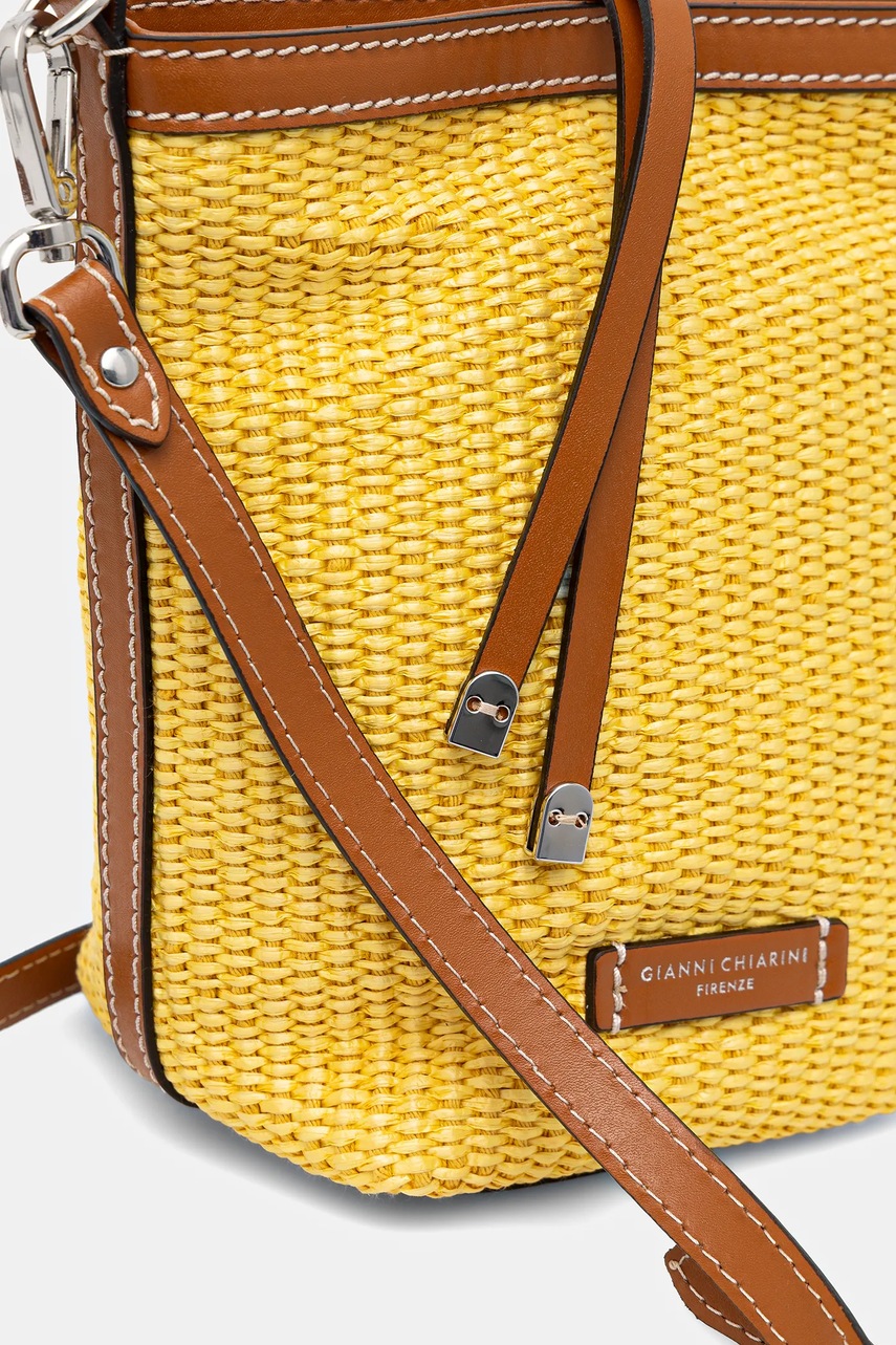 Τσάντα Gianni Chiarini VANESSA χρώμα: κίτρινο, BS.11385.CST.DNM φωτογραφία