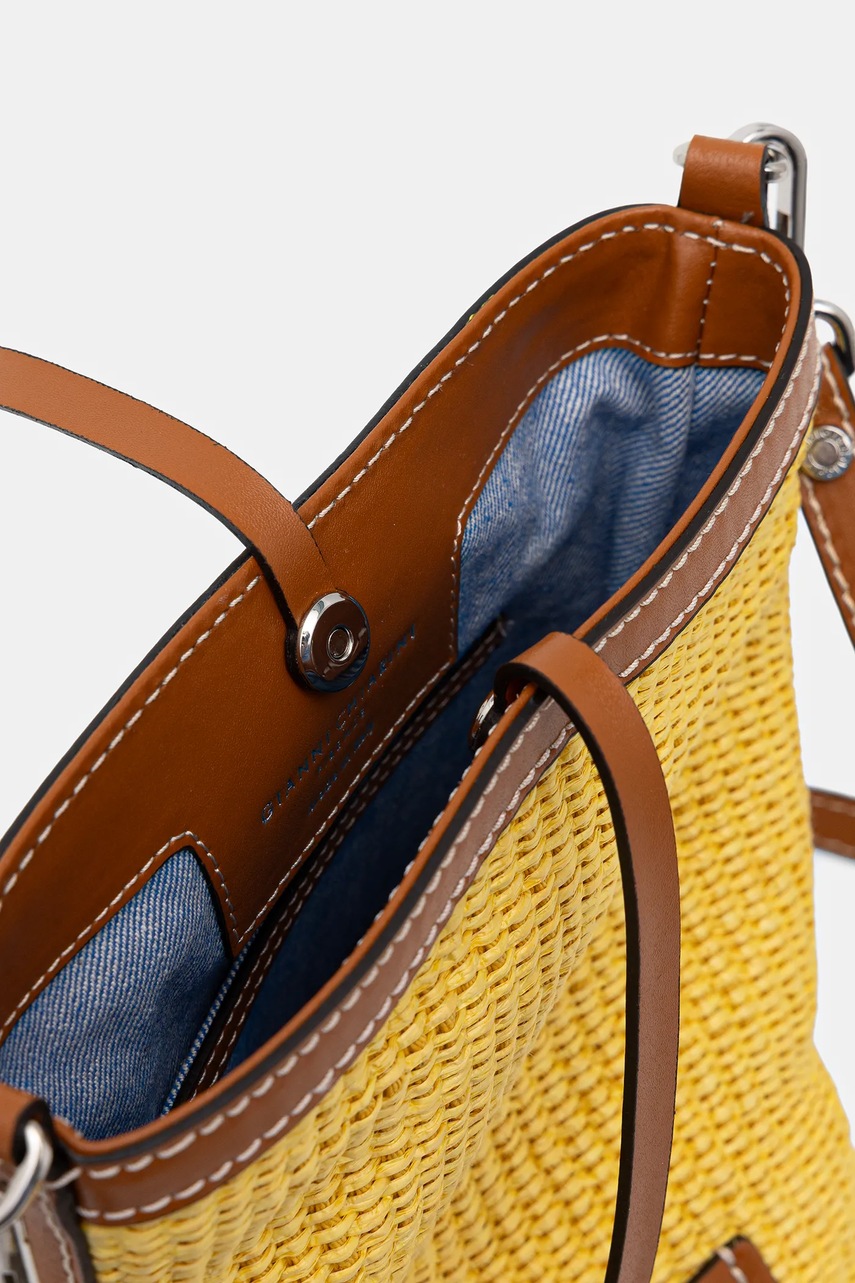 Τσάντα Gianni Chiarini VANESSA χρώμα: κίτρινο, BS.11385.CST.DNM φωτογραφία