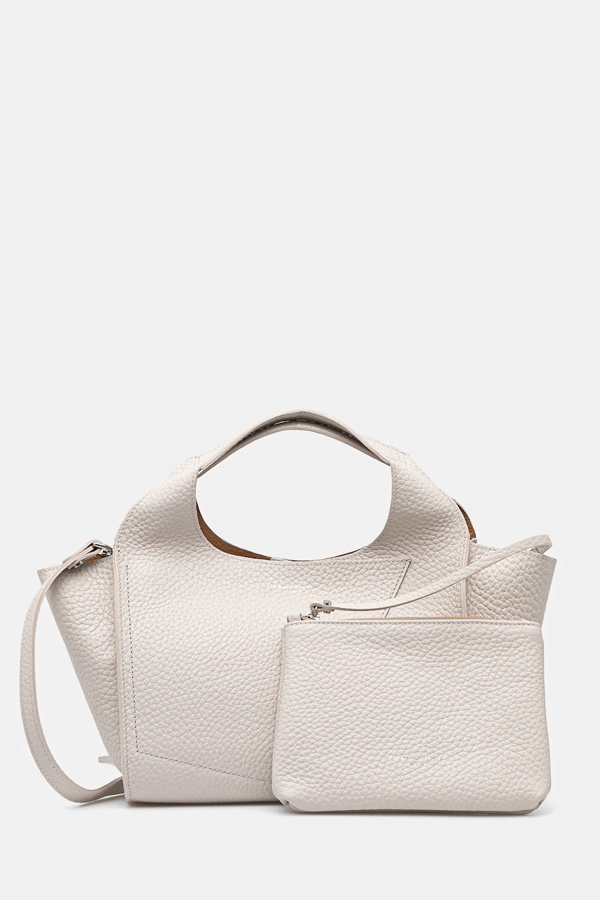 Gianni Chiarini poșetă de piele EUFORIA culoarea bej, BS.9554.RNGDBL Gianni Chiarini poșetă de piele EUFORIA culoarea bej, BS.9554.RNGDBL