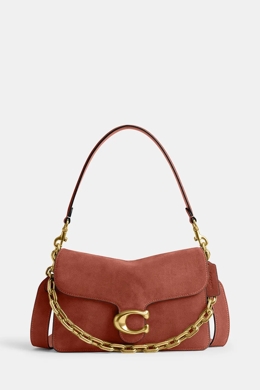 Coach geantă de femei din piele întoarsă Suade Chain Tabby Shoulder Bag