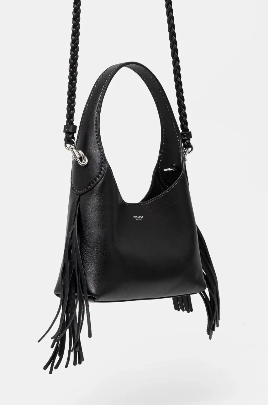 Кожаная сумочка Coach Brooklyn цвет чёрный CAL95 Кожаная сумочка Coach Brooklyn цвет чёрный CAL95