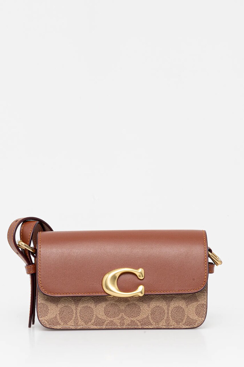 Coach geanta de piele Zoe culoarea maro, CAM19