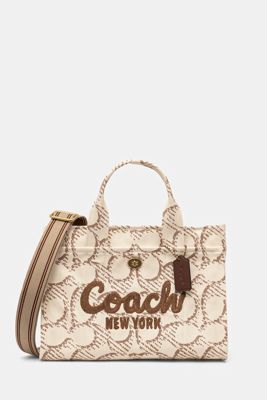 Coach poseta culoarea bej, CAM70 Coach poseta culoarea bej, CAM70