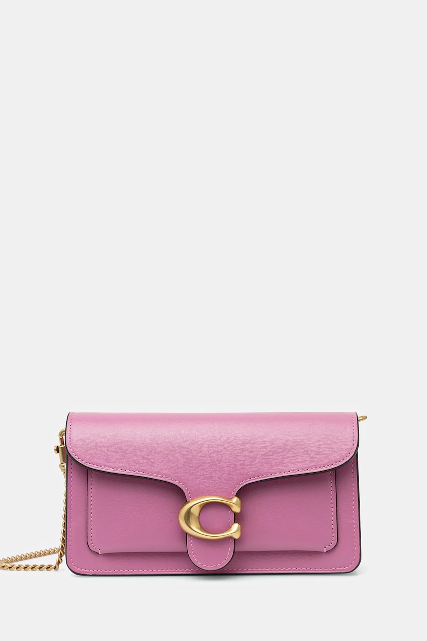 Coach geantă de piele Tabby culoarea violet, CAN56 Coach geantă de piele Tabby culoarea violet, CAN56