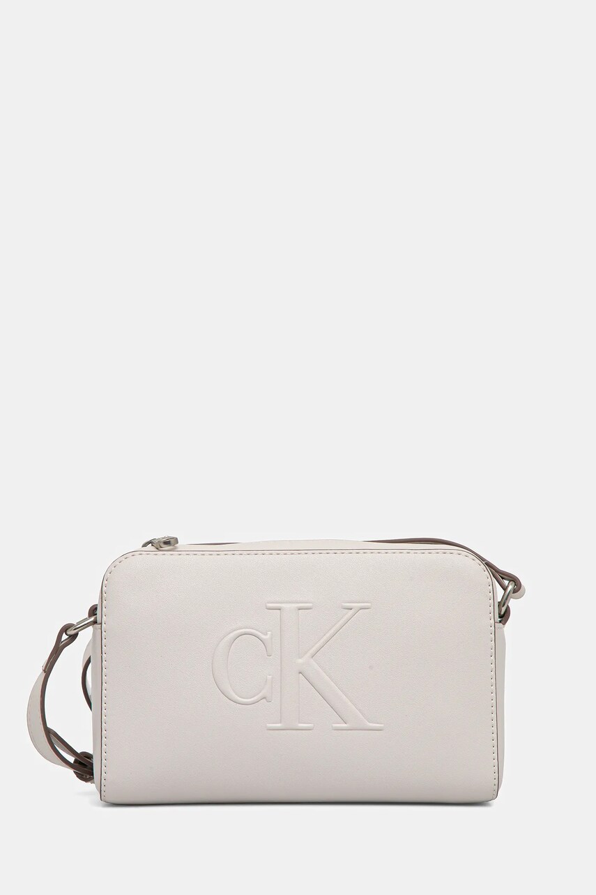 Levně Kabelka Calvin Klein Jeans béžová barva, LV04K3036G