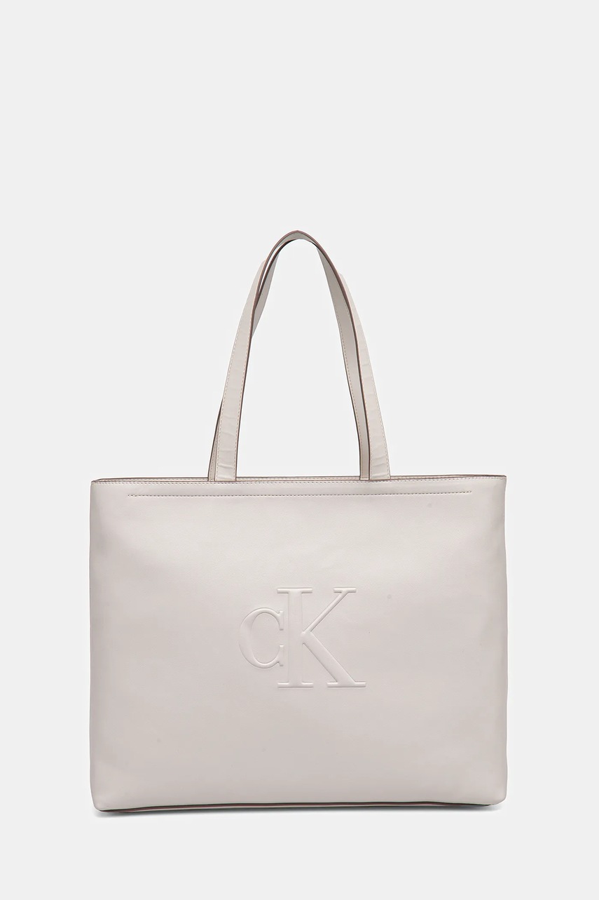 

Чанта Calvin Klein Jeans в бежово LV04K3070G, Бежов