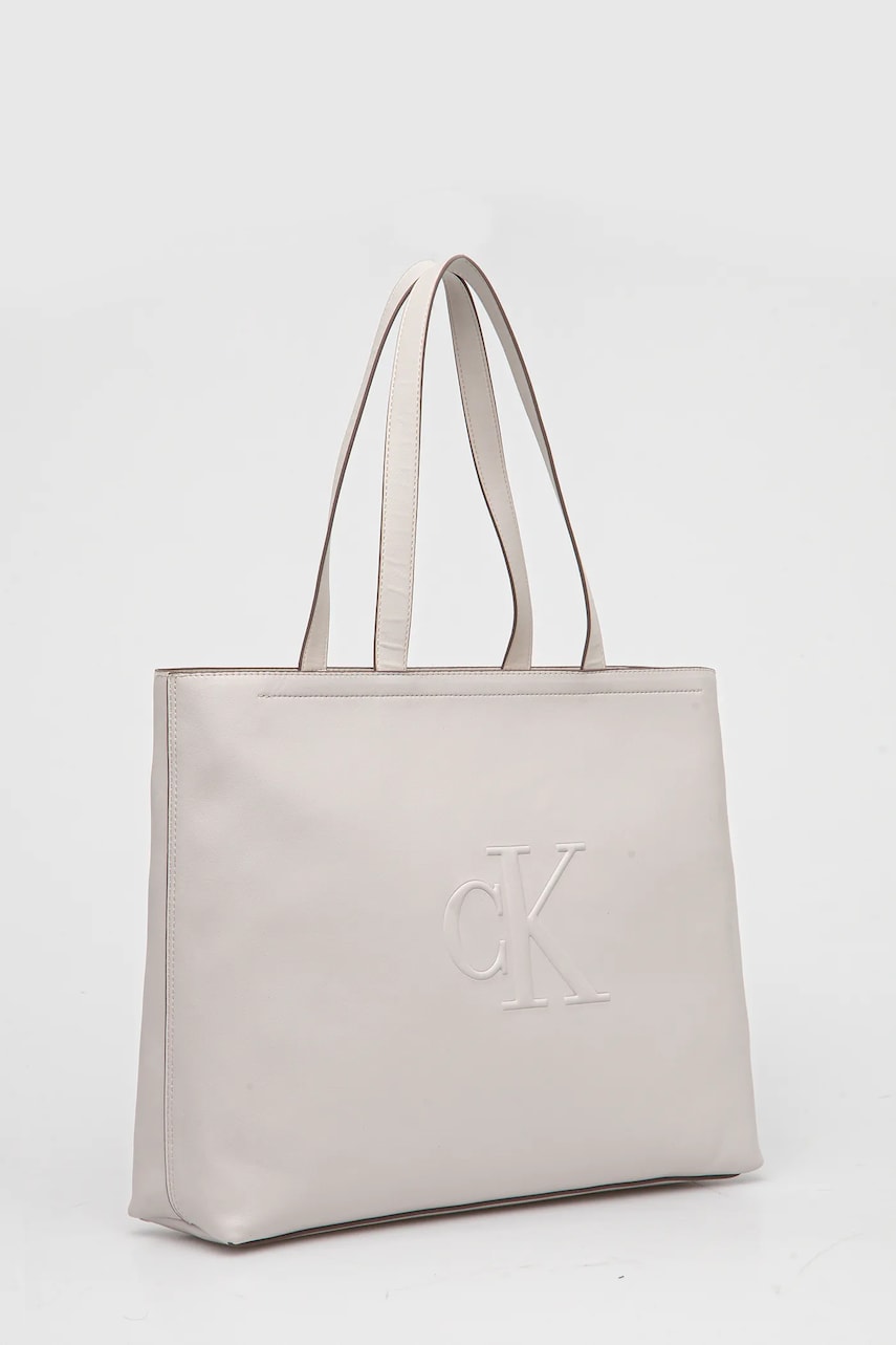 Сумка Calvin Klein Jeans цвет бежевый LV04K3070G Сумка Calvin Klein Jeans цвет бежевый LV04K3070G