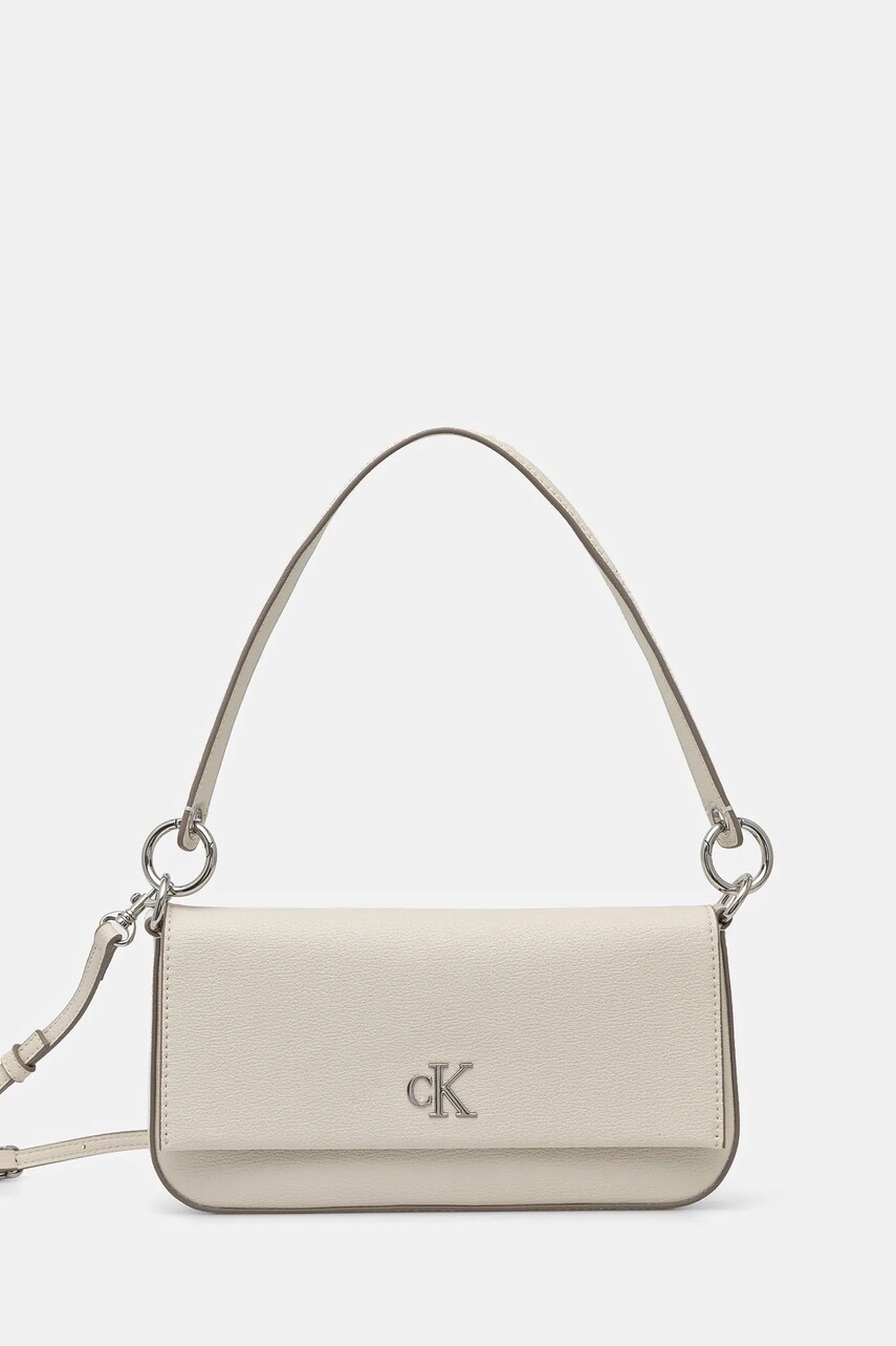 Levně Kabelka Calvin Klein Jeans béžová barva, LV04K3161G