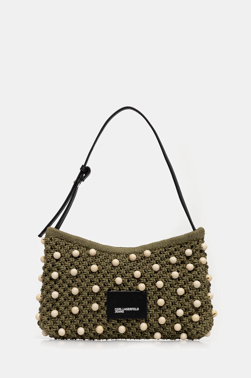 Karl Lagerfeld Jeans geanta culoarea verde, A2W30111