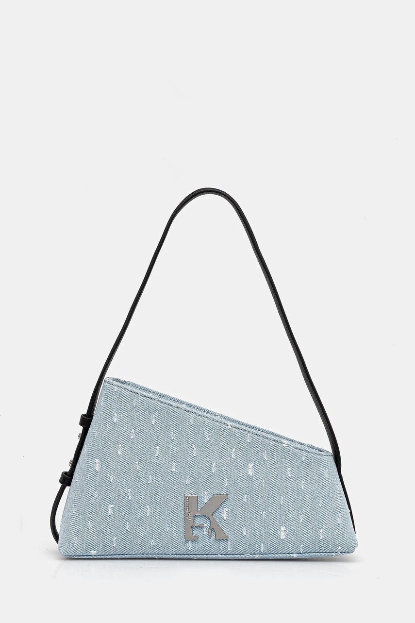 Levně Kabelka Karl Lagerfeld Jeans modrá barva, A2W30134