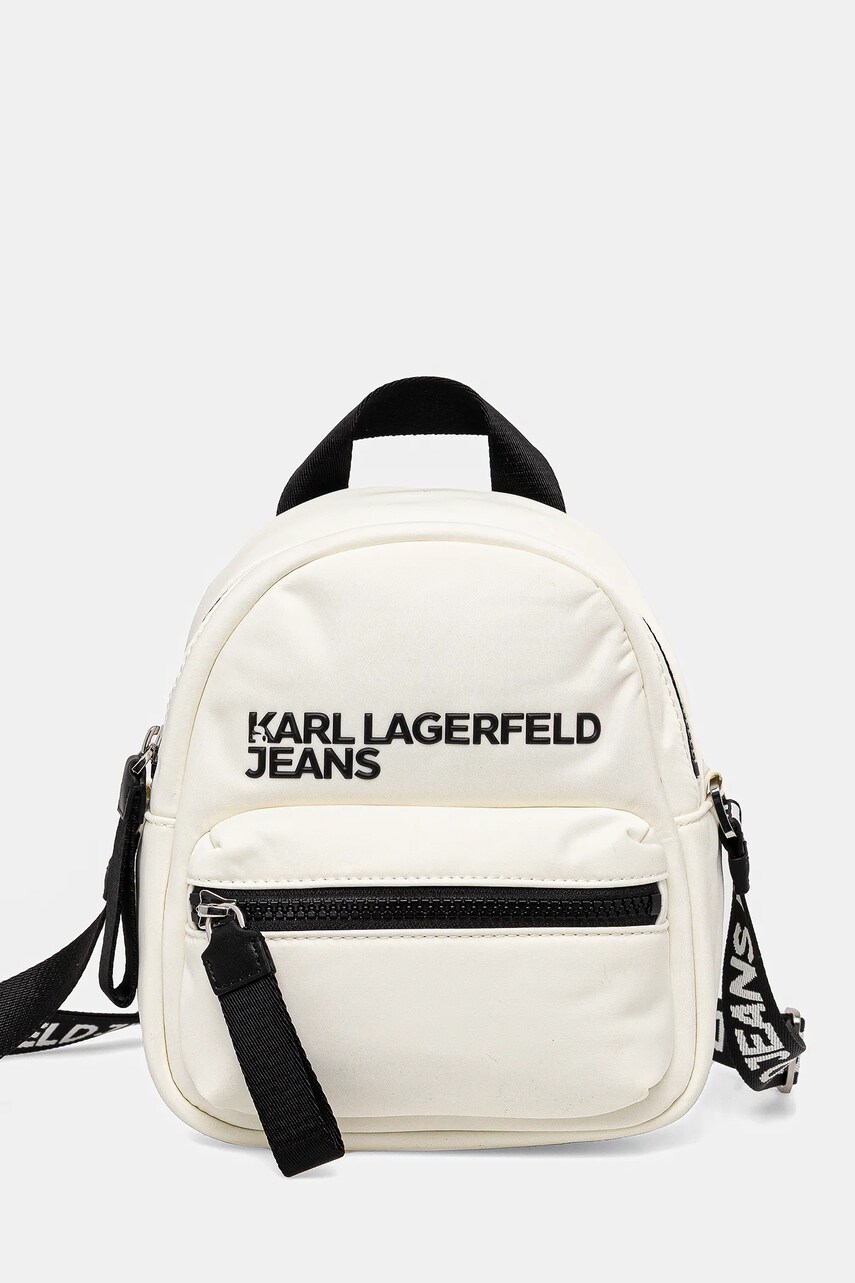Karl Lagerfeld Jeans poșetă culoarea bej, A2W30089