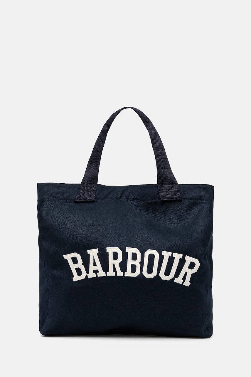 Barbour geanta de bumbac culoarea albastru marin, LBA0414NY91 Barbour geanta de bumbac culoarea albastru marin, LBA0414NY91