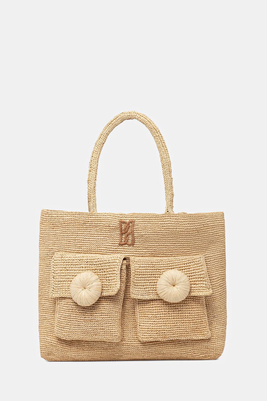 By Malene Birger poșetă MIRAS culoarea bej, 103005