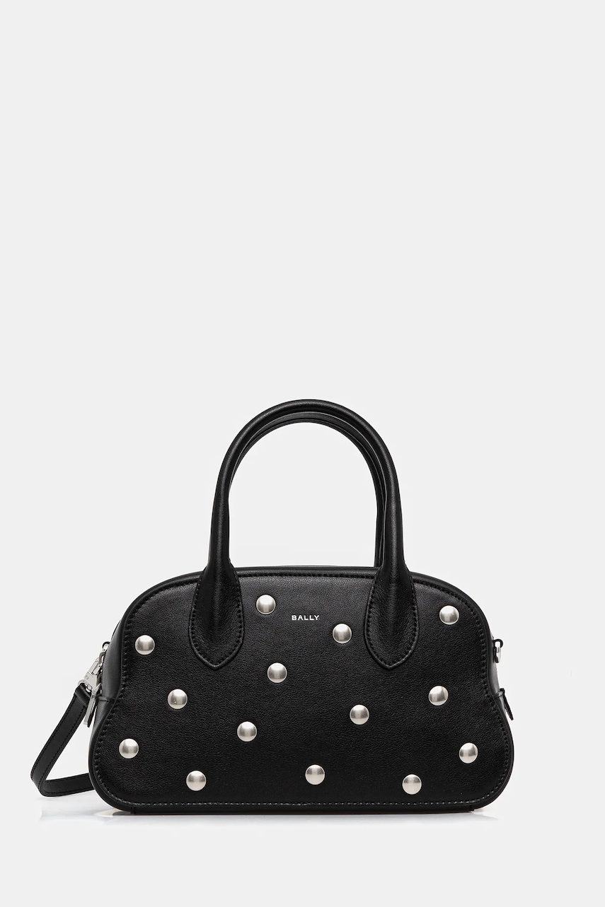 Bally poșetă de piele culoarea negru, WAS02L